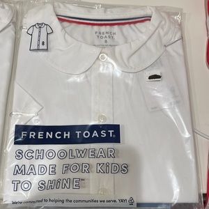 (2) French Toast uniform shirts button up